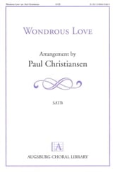 Wondrous Love SATB choral sheet music cover